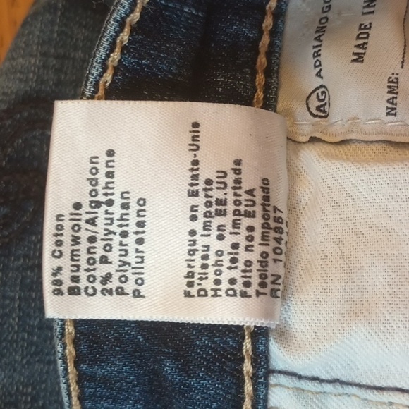 AG The Stilt Cigarette leg jeans. Size 30R. Good used condition, hole in knee. - Picture 9 of 13